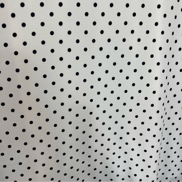 Lauren Ralph Lauren Polka-Dot Jersey Midi Dress Dark Navy 6 Preppy Old Money - Picture 3 of 11